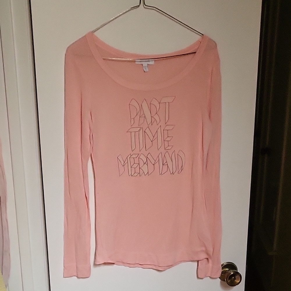 dELiA*s Part Time Mermaid Pink Top